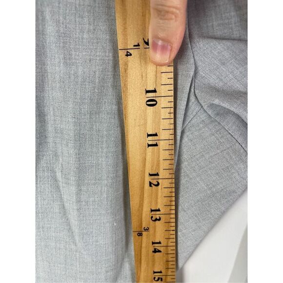 Zara Basic Drawstring Trousers Grey‎ Coquette Work Pants Bow Tie Front Career M - Picture 6 of 9